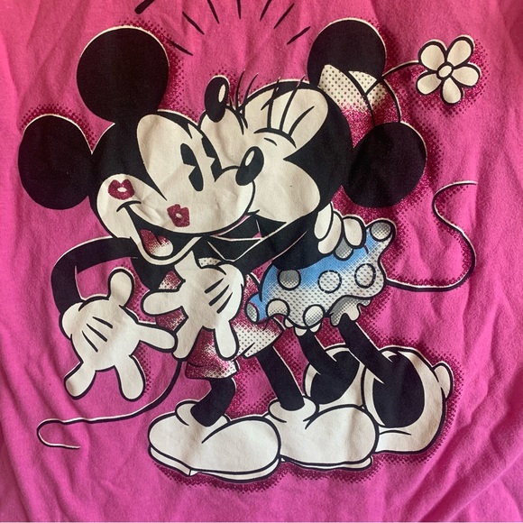 Disney Mickey and Minnie Mouse Tee Shirt - Picture 2 of 5